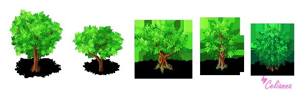 Celianna's Parallax Tiles "Trees 4"