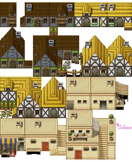 Celianna's Parallax Tiles "Medieval Buildings"