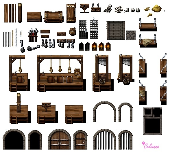 Celianna's Parallax Tiles "Prison & Torture Tiles"