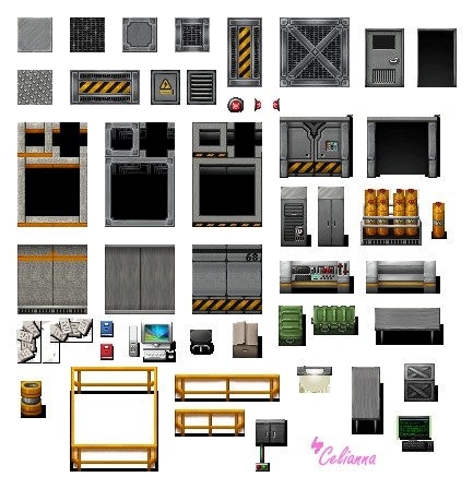 Celianna's Parallax Tiles "Science Lab" 