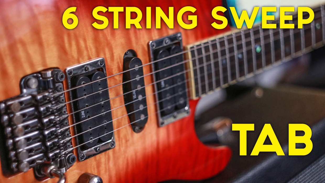 6 String SWEEP Picking TAB Guitar MAX Instructional Programs and Music
