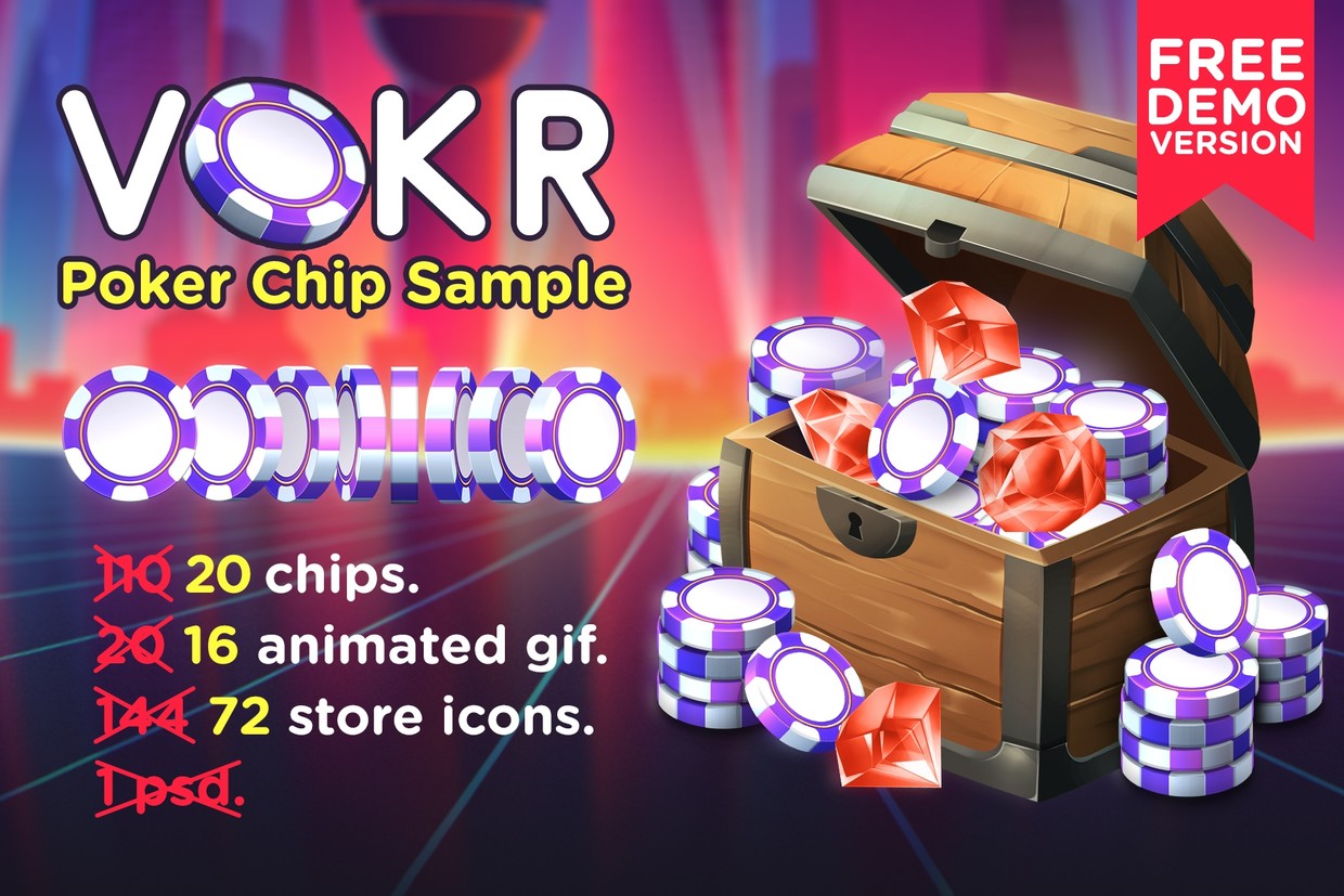 VOKR Purple Chip Icon Set FREE Version