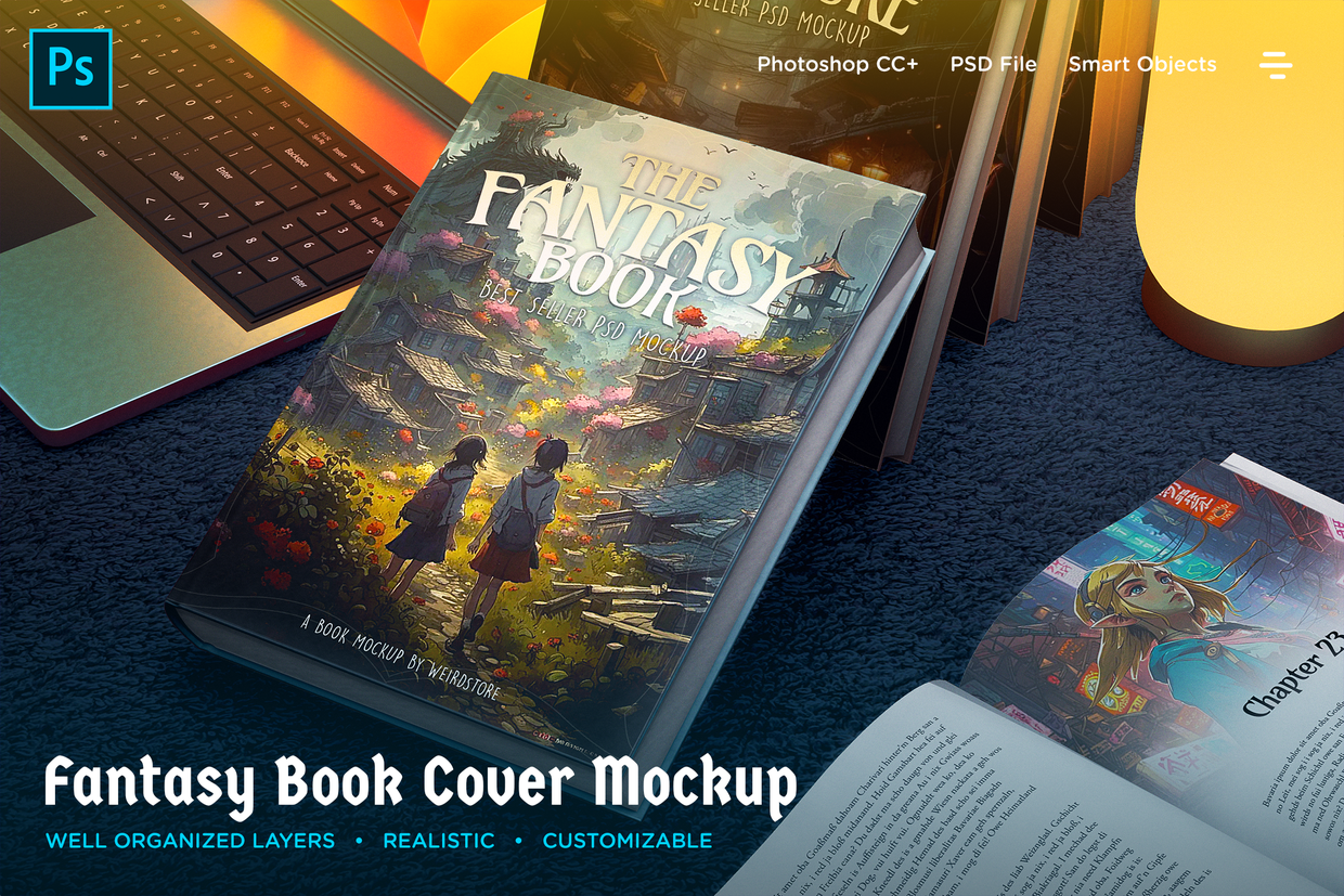 Fantasy Book Cover Mockup