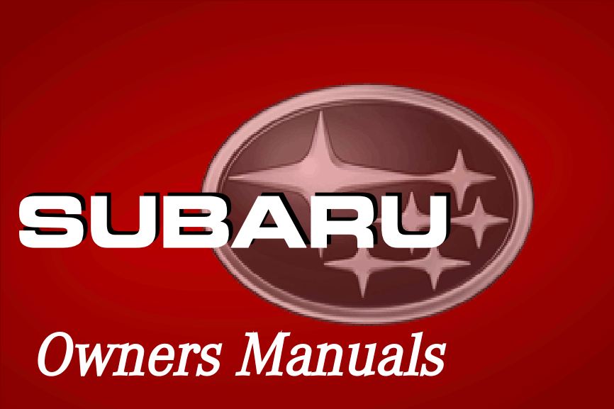 Subaru Owners Manuals CarDoXX