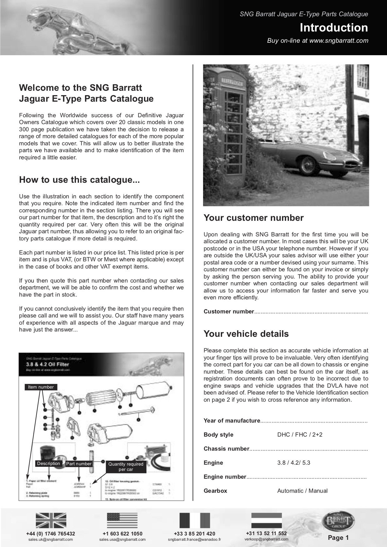 Parts Catalogue Jaguar EType English CarDoXX
