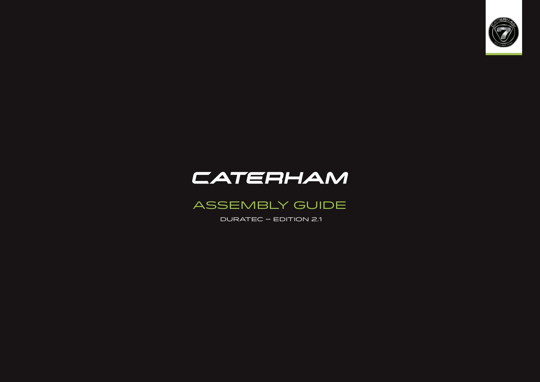 Caterham Service Manuals CarDoXX