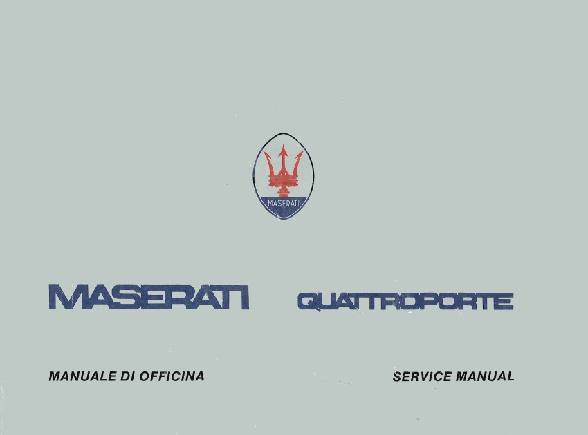 Service Manual Maserati Quattroporte 1981 English CarDoXX