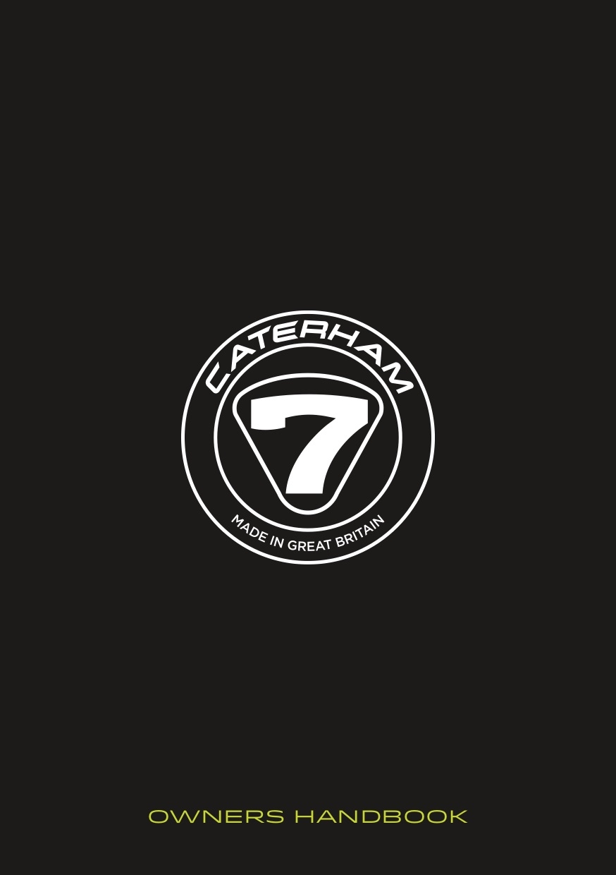 Owners Manual Caterham Seven 2023 English CarDoXX