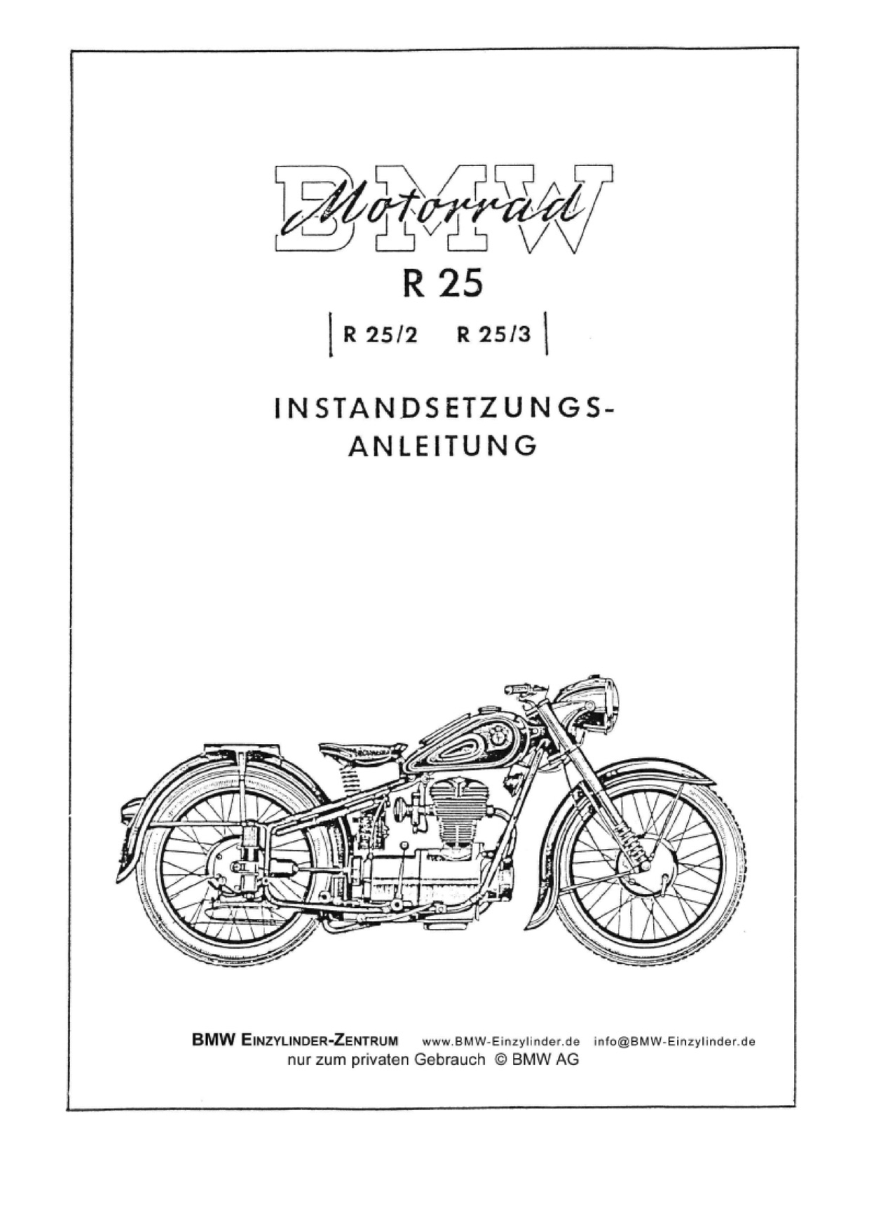 Service Manual BMW Motorrad R 25 German CarDoXX