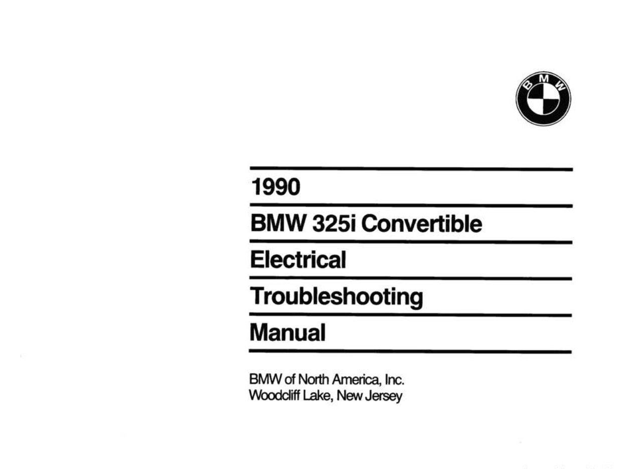 Service Manual BMW E30 325i Convertible Electrical 199 CarDoXX