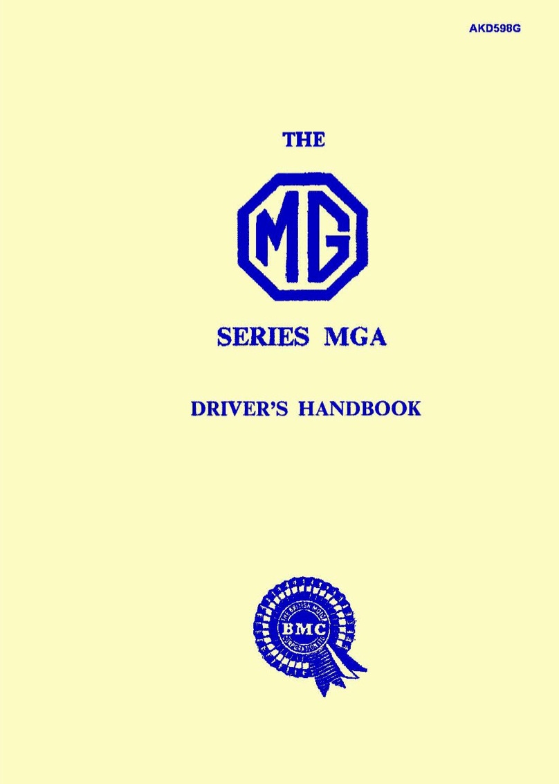 Owners Manual MG MGA 1500 English (8th Edition) CarDoXX
