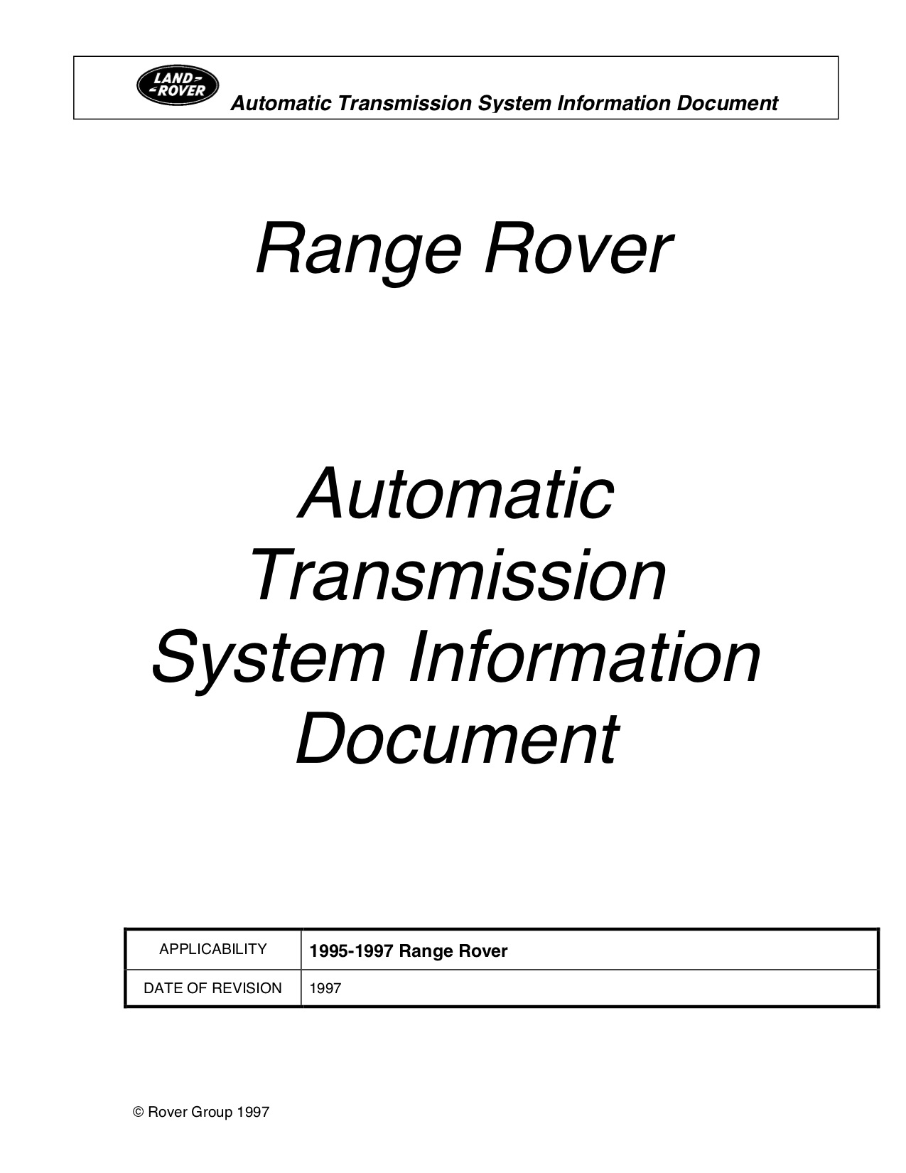 Land Rover Service Manuals CarDoXX