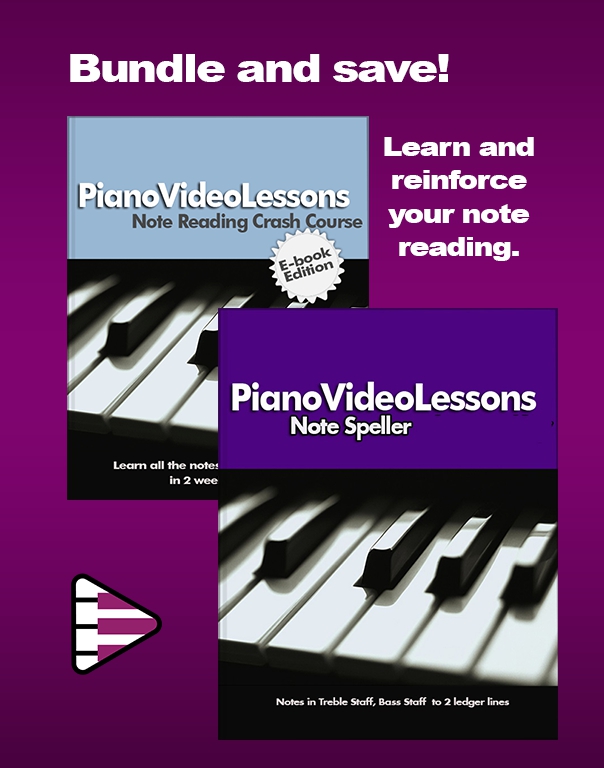 Note Reading Bundle For Learning To Read Piano Music - - Pianovideolessons