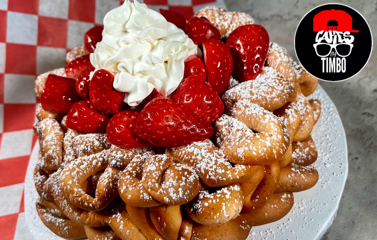 FREE Funnel Cake Cake Tutorial SHOP CAKES BY TIMBO