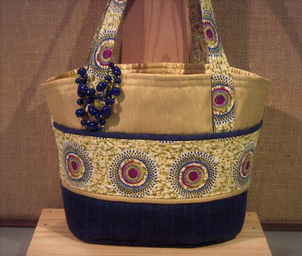 Cabas Sac de courses évasé et travaillé  Fiche explicative détaillée (8 pages) avec 4 gabarits