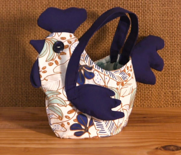 Fiche et Gabarits pour Petit Panier Pâques Poulette