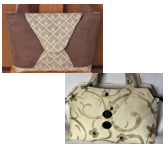 Sacs Cabas Marron Glacé et Ramages: Fiches, Tutos-photos, Gabarits