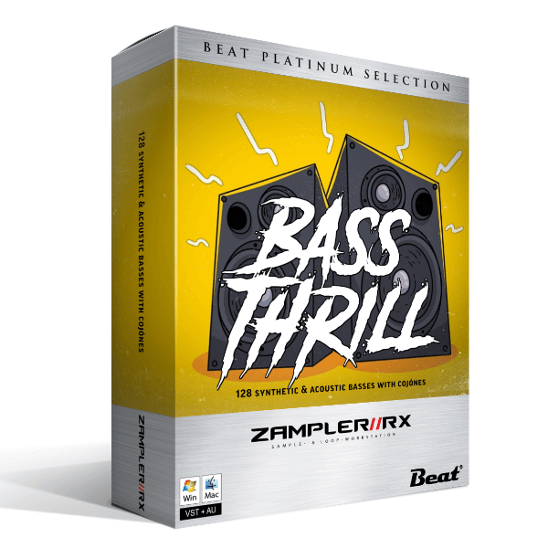 BASS THRILL - 128 acoustic & synthetic basses with cojónes