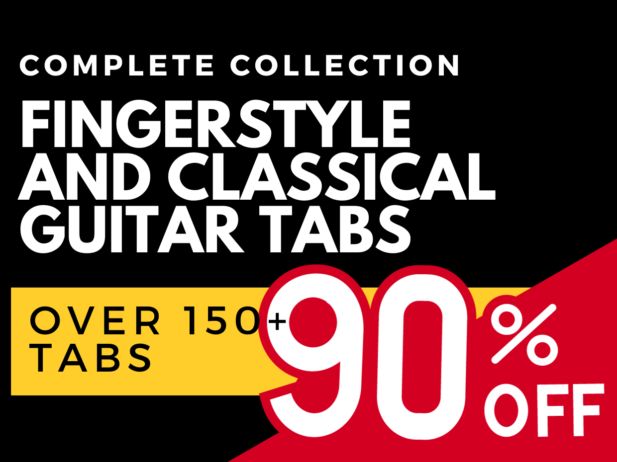 Every Fingerstyle and Classical Guitar Tab Bundle 150 Fingerstyle
