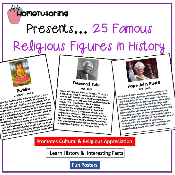25 Famous Religious Figures in History Faith in Literacy