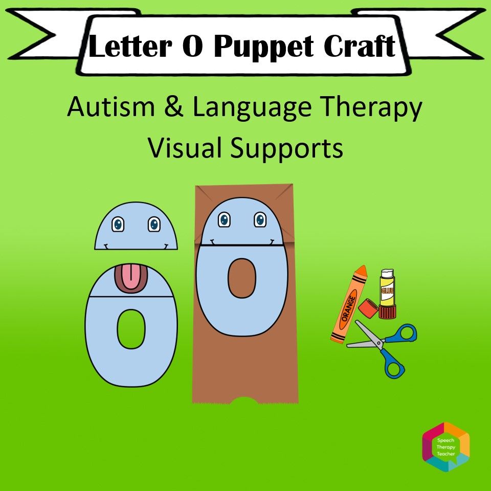 Alphabet Puppet Craft Speech Therapy Teacher