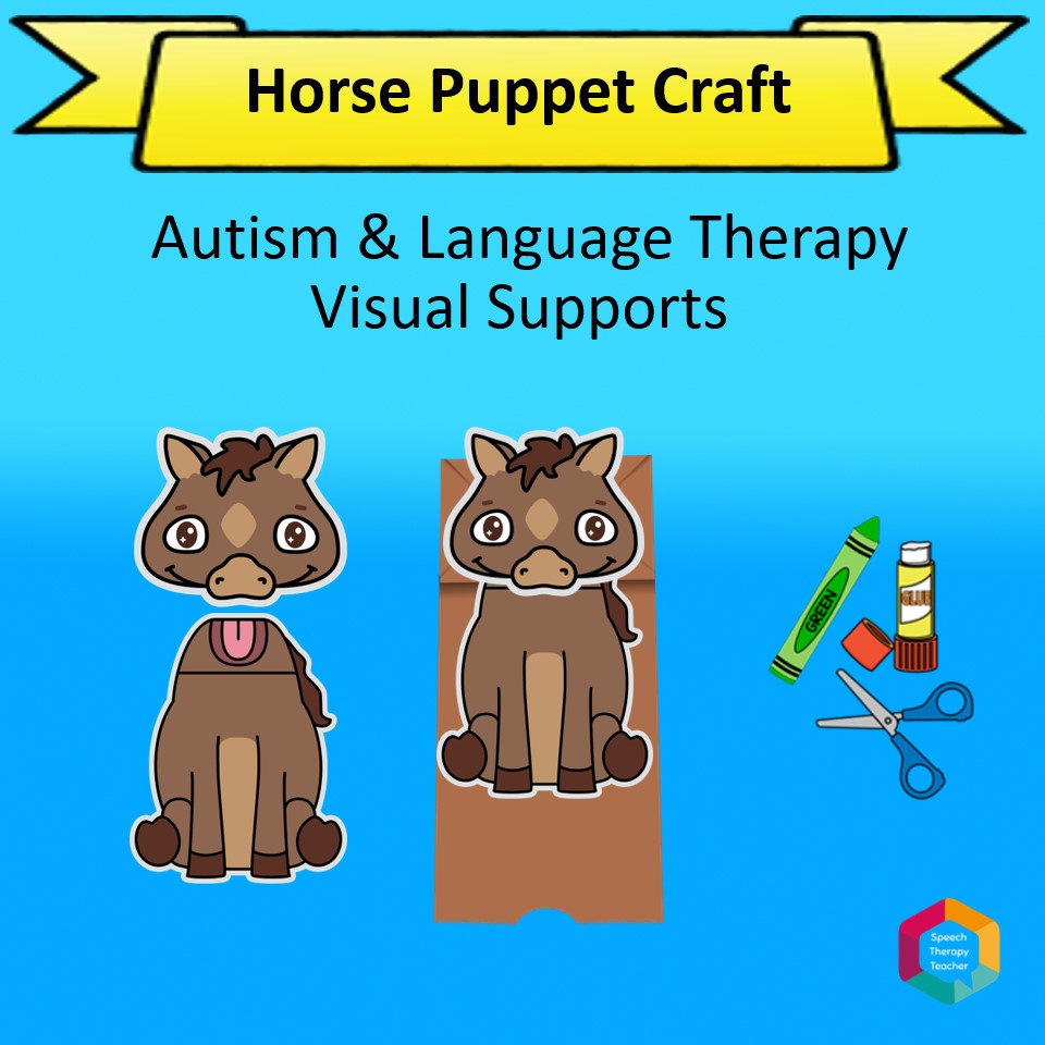 Animal Puppet Craft Speech Therapy Teacher