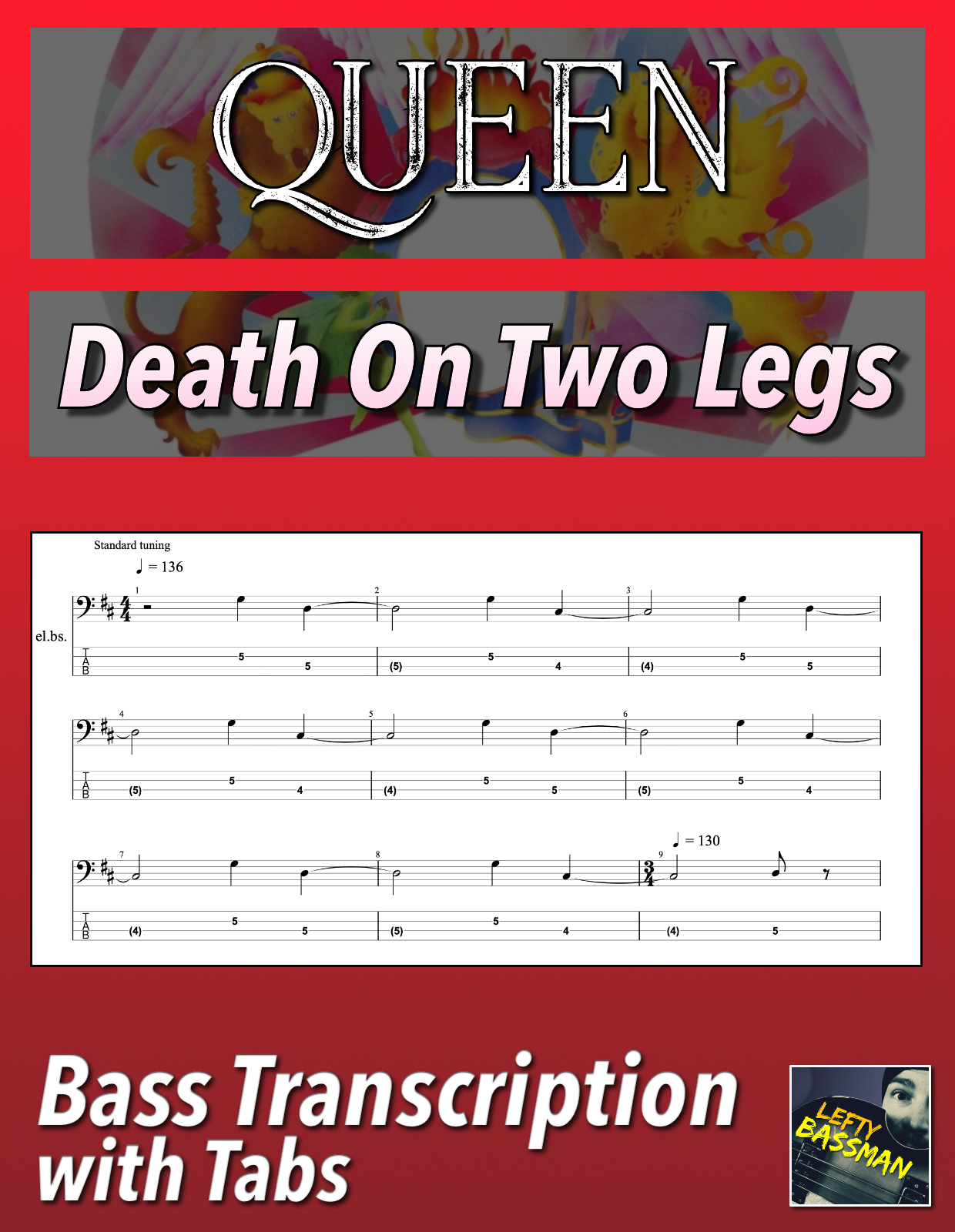 Queen Death On Two Legs /// Bass transcription with Lefty Bassman