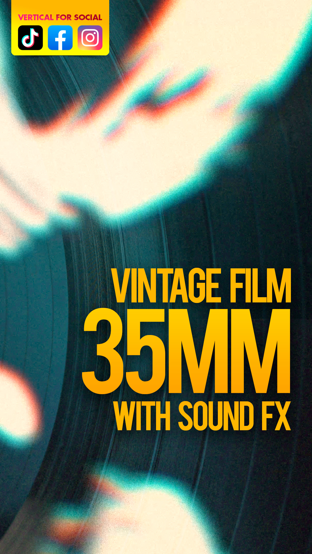 Old Film Overlay with Film Burns and Light Leaks Think Make Push