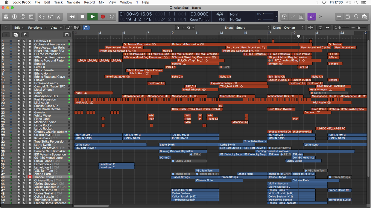 Asian Soul Logic Pro X Template (Dramatic Ethnic Wor Logic Pro
