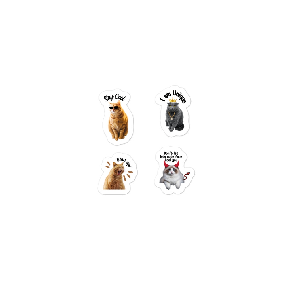 funny cats sticker captureyourstyle