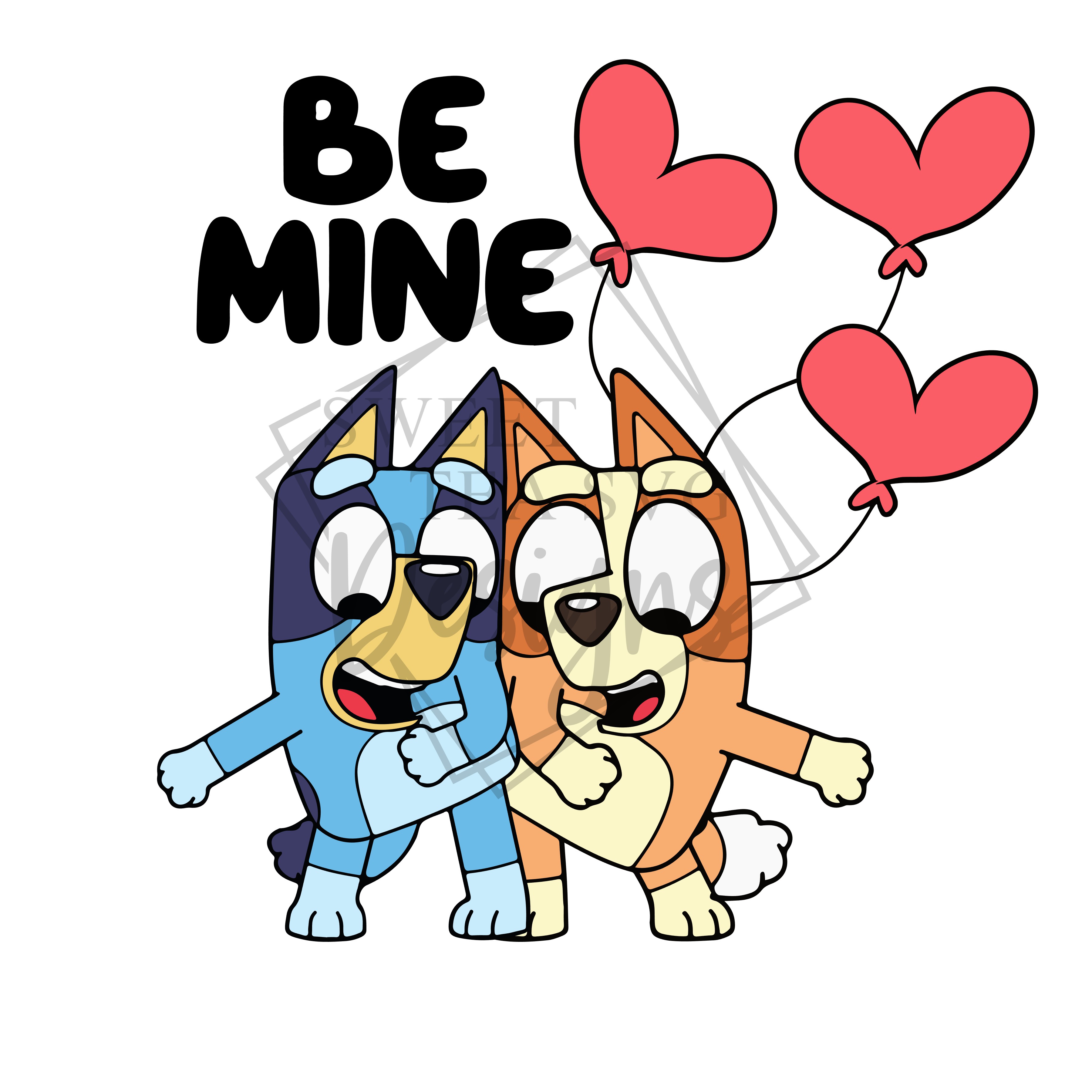 Bluey Valentine 39 s Day Cards - Sublimation Vday Bluey