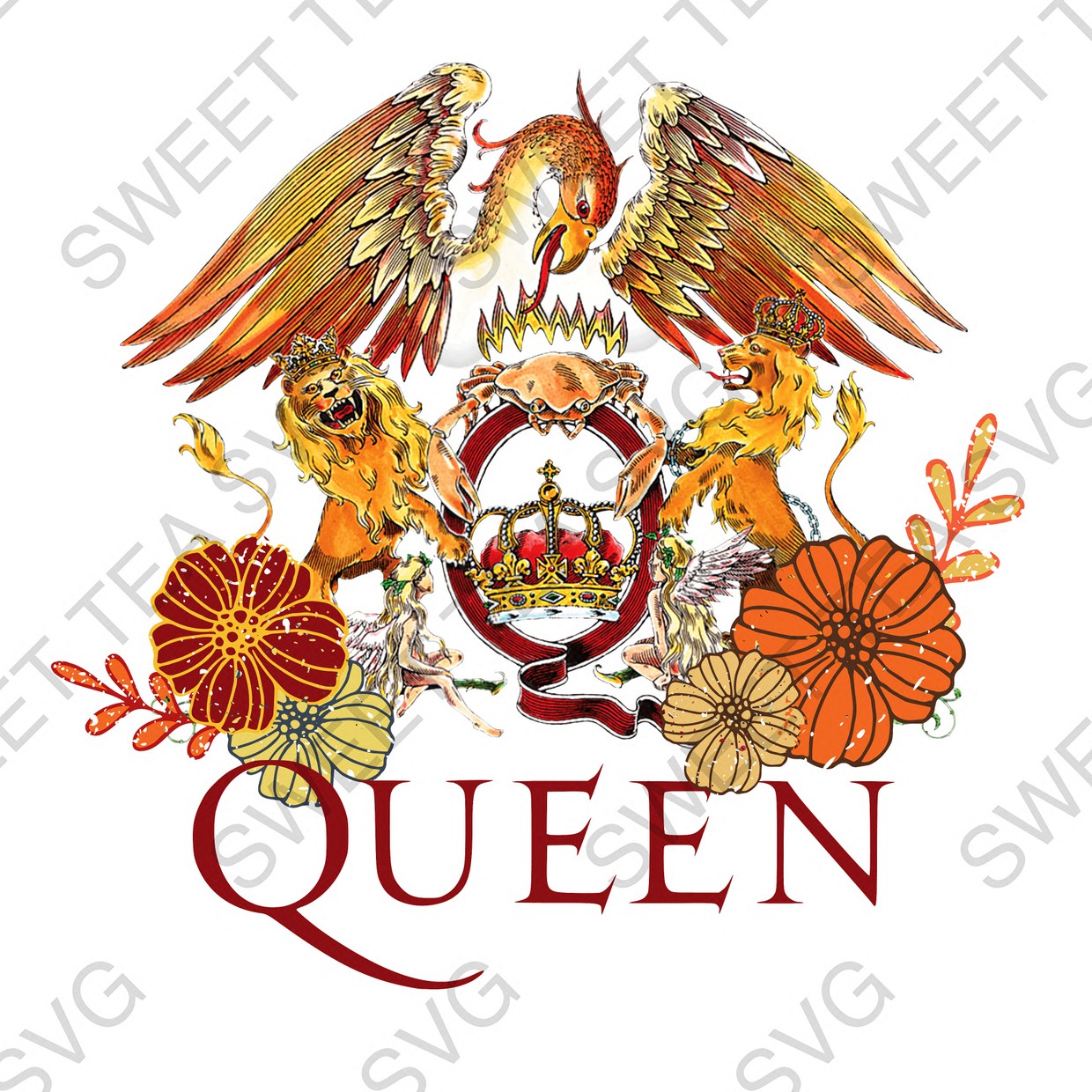 Queen floral  sweetteasvg Queen floral  sweetteasvg