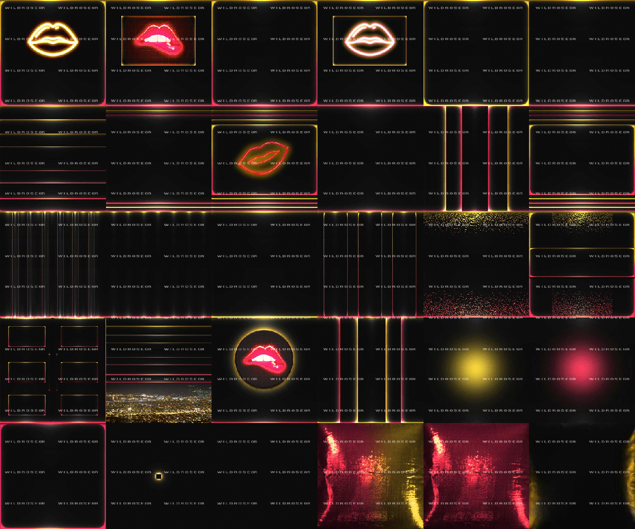 SIMPLE LIGHTED WALLS WildRoseGr