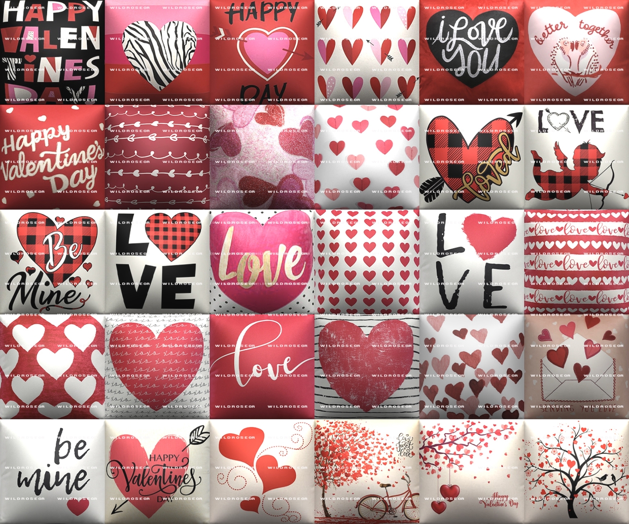 VALENTINES PILLOWS 2 WildRoseGr