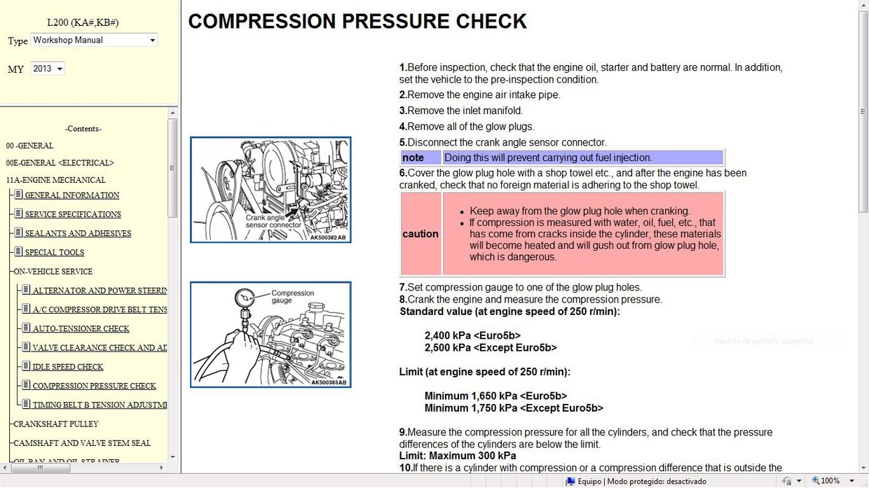 MITSUBISHI L200 2013 KA-KB Workshop Repair - Manual de - Car.Repair.Manuals