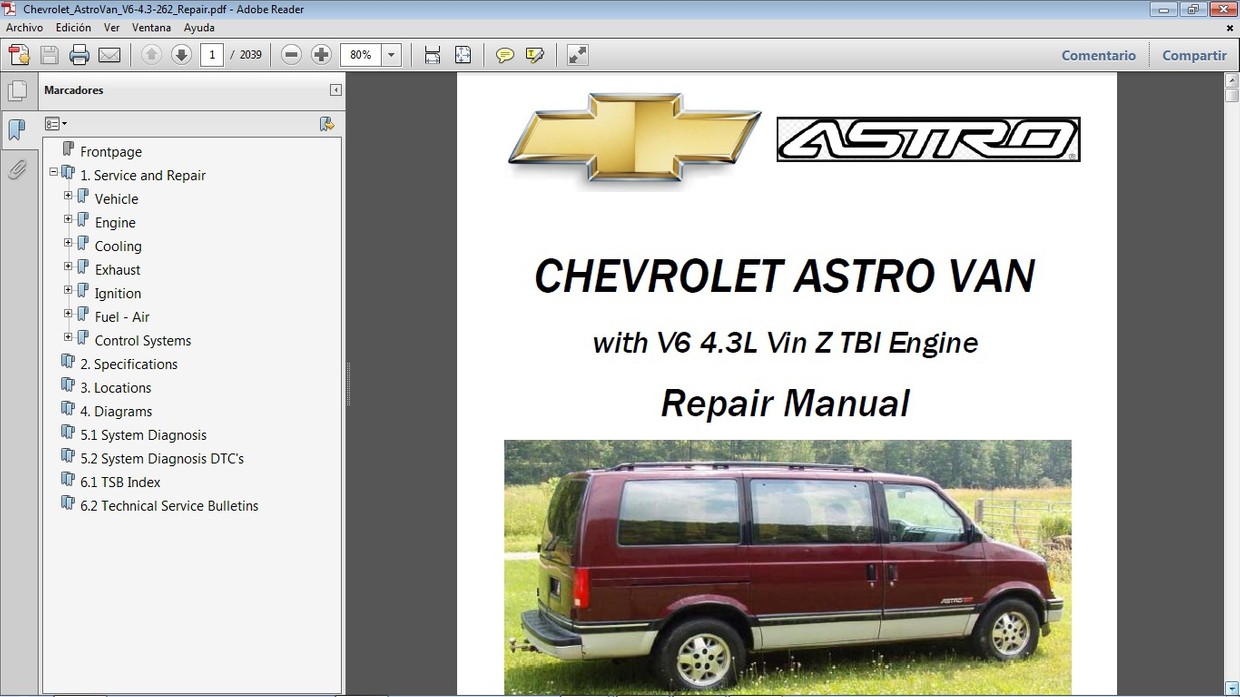 CHEVROLET ASTRO VAN 4.3 19901995 Repair Ma Car.Repair.Manuals