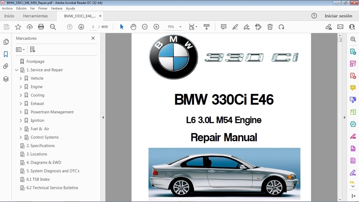 BMW 330Ci E46 M54 3.0 Repair Manual Manual Car.Repair.Manuals