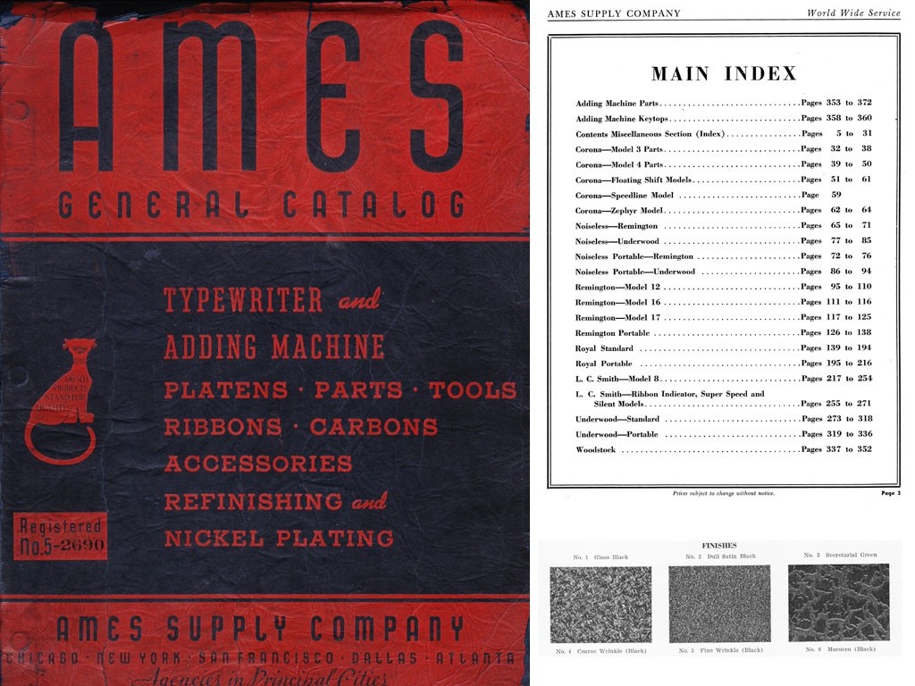 1940 AMES General Catalog No. 5 TWDB Operation OOPRAP