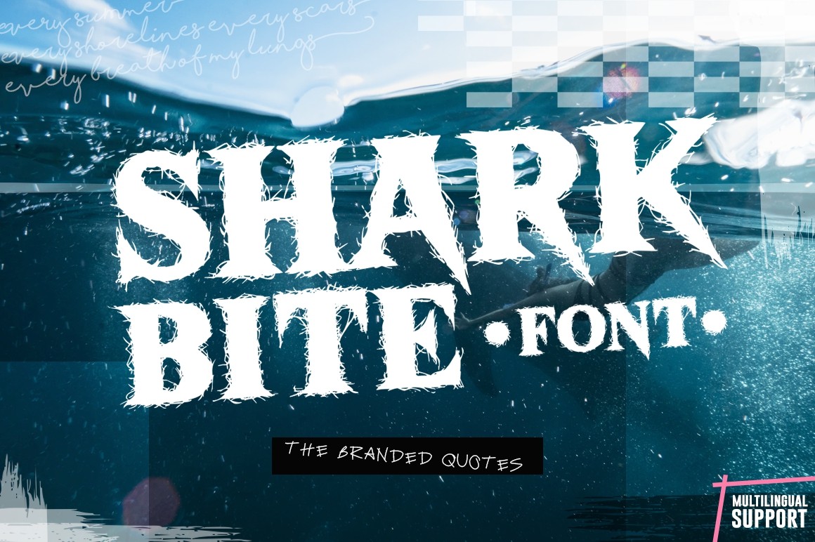 Shark Bite Font