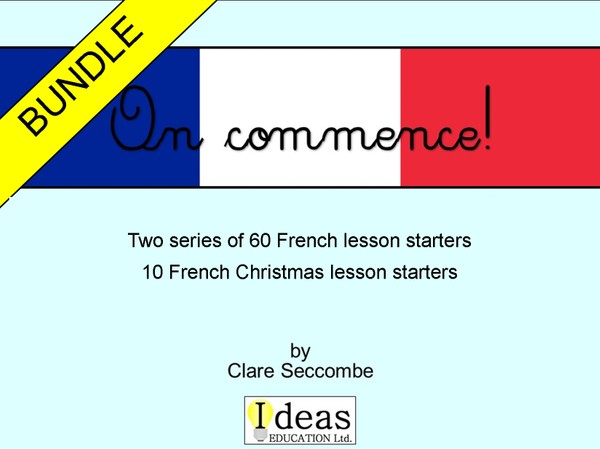On commence! - French lesson starters bundle