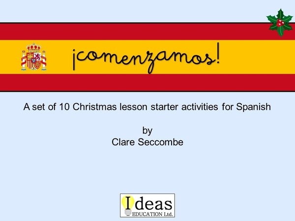 ¡comenzamos! - Spanish Christmas starters