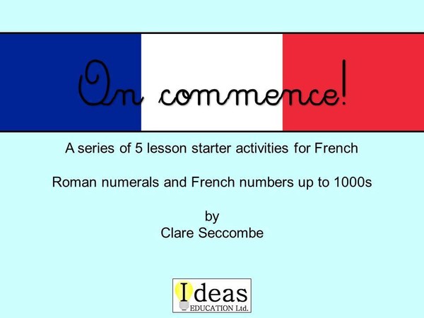 On commence! - French number starters