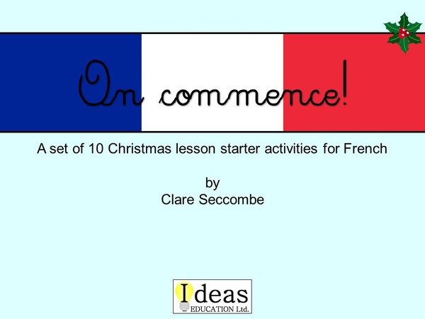 On commence! - French Christmas starters