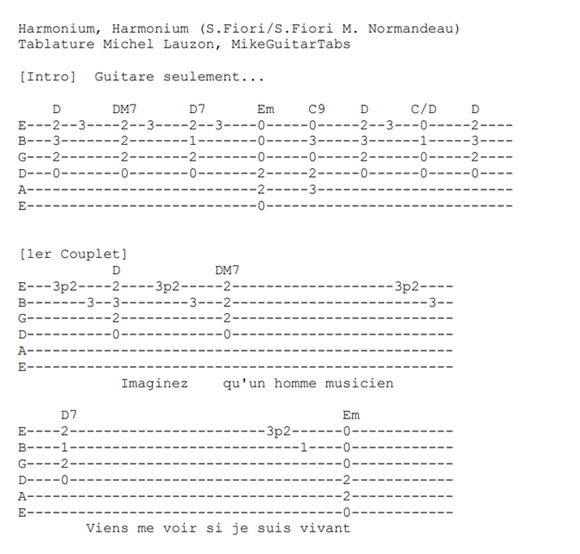 Harmonium MikeGuitarTabs