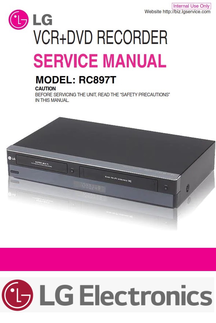 LG RC897T VCR/DVD Recorder Service Manual serviceandrepair