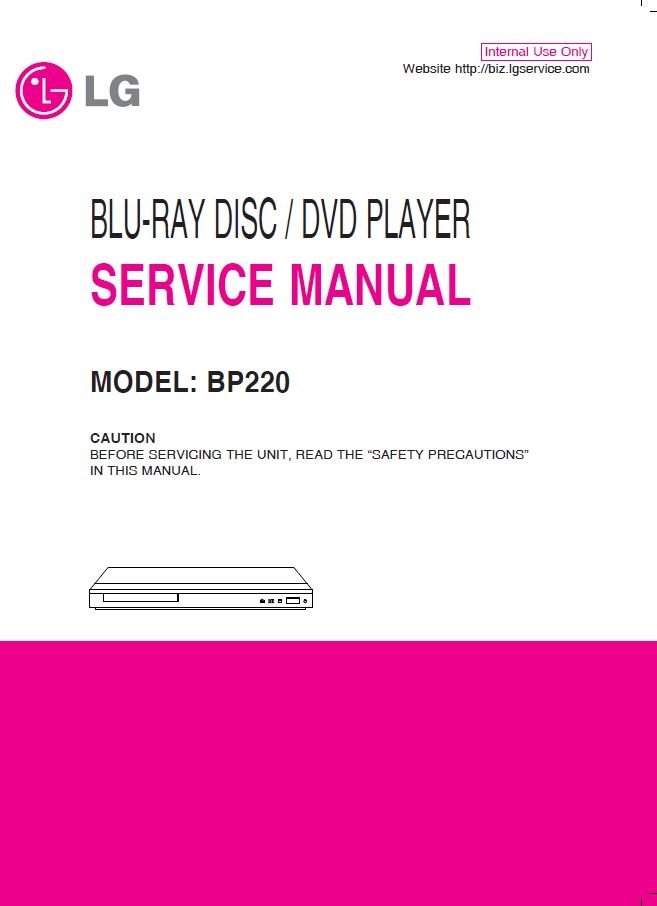 LG BP220 Blu Ray Player Service Repair Manual serviceandrepair