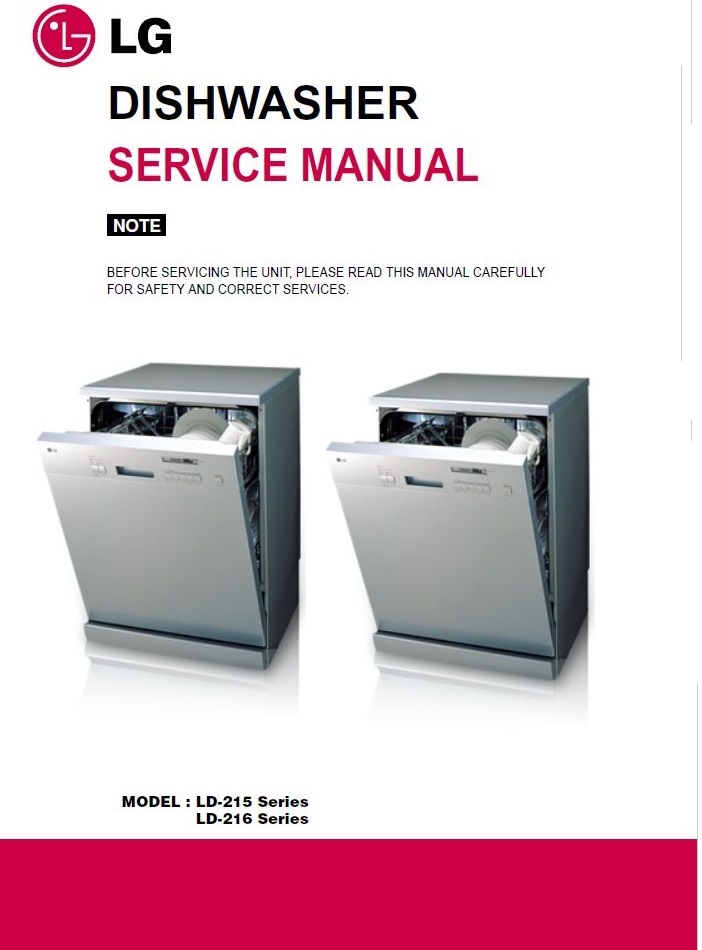 LG LD 2160CW Dishwasher Service Manual and Repair Guid serviceandrepair