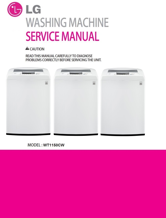 LG WT1150CW Washer Service Manual and Repair Guide serviceandrepair