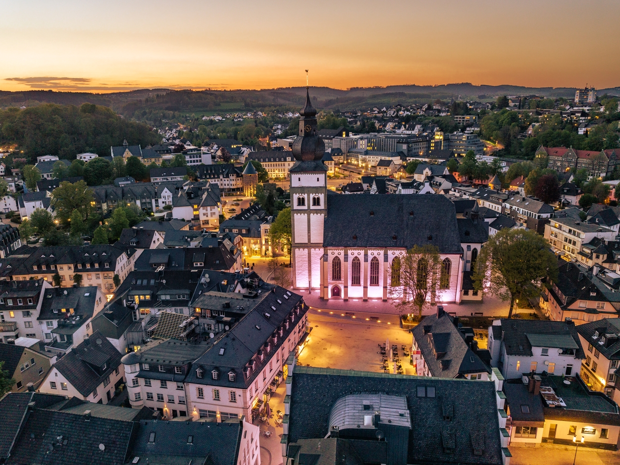 Blick über Attendorn im Sauerland Maximilian Wiesenbach