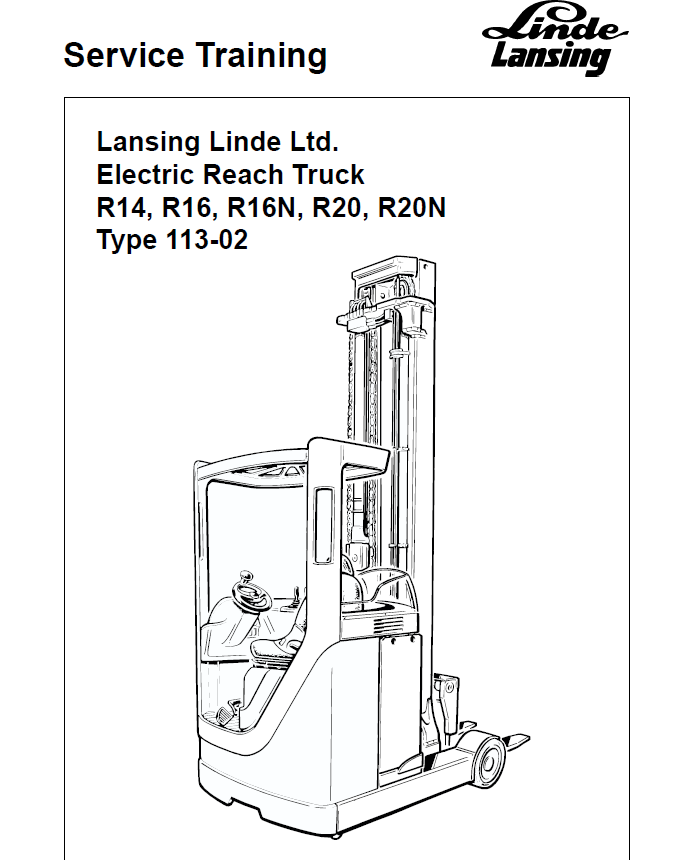Linde R16n Linde - The Repair Manual